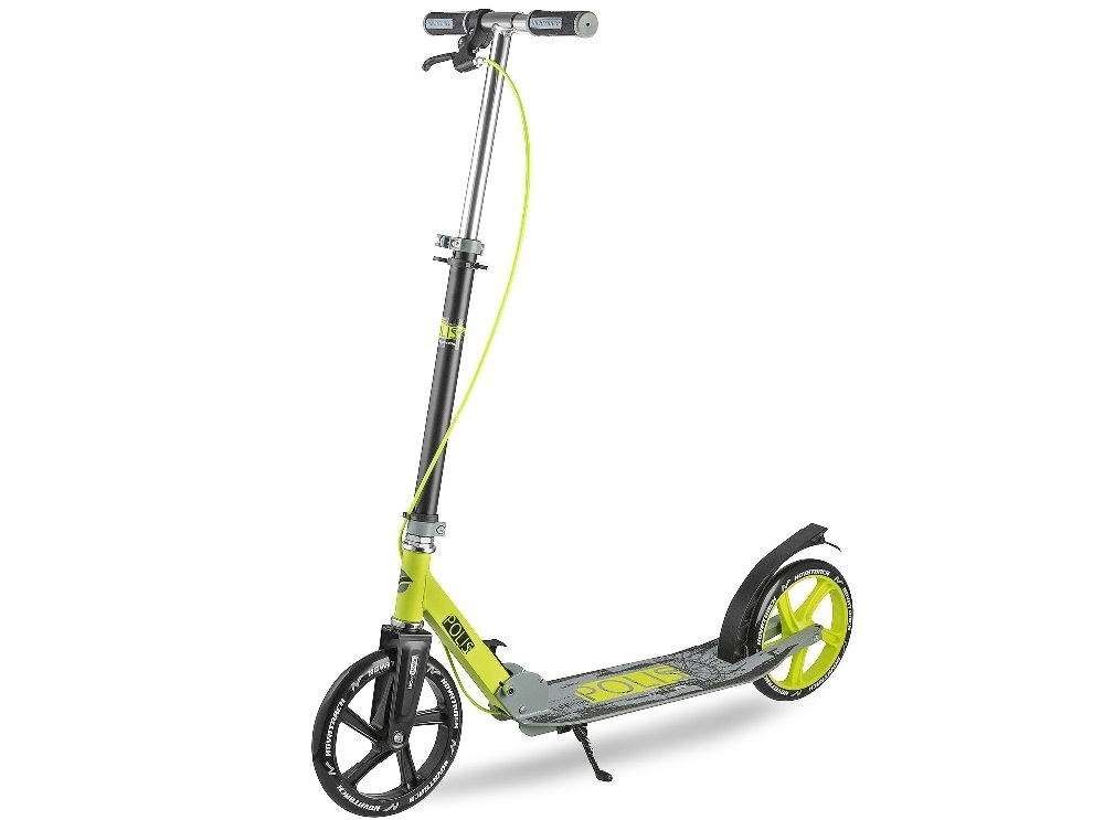 Самокат NOVATRACK POLIS 230B AL 230 мм. колеса с ручн.торм. 230B.POLIS 