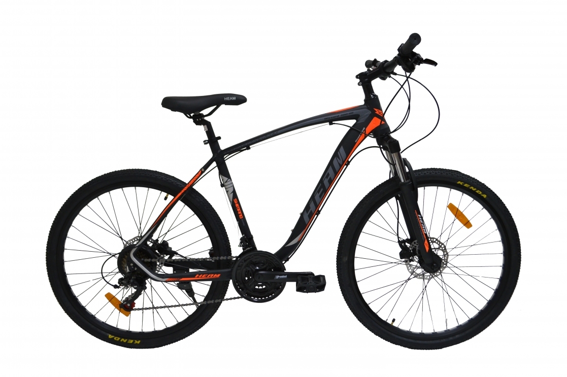 HEAM WIZZARD 300 HD - 19р Matt Black/Orange (26 24ск., Disk) 