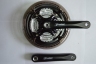 Шатун комплект спорт. 26 алюм. PROWHEEL 48/38/28 170 мм, код 423  
