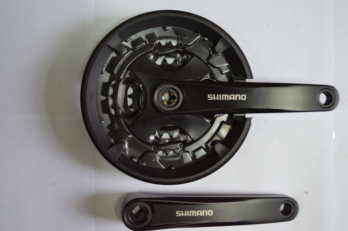 Шатун со звездой SHIMANO MT-101 44/32/22 170mm 