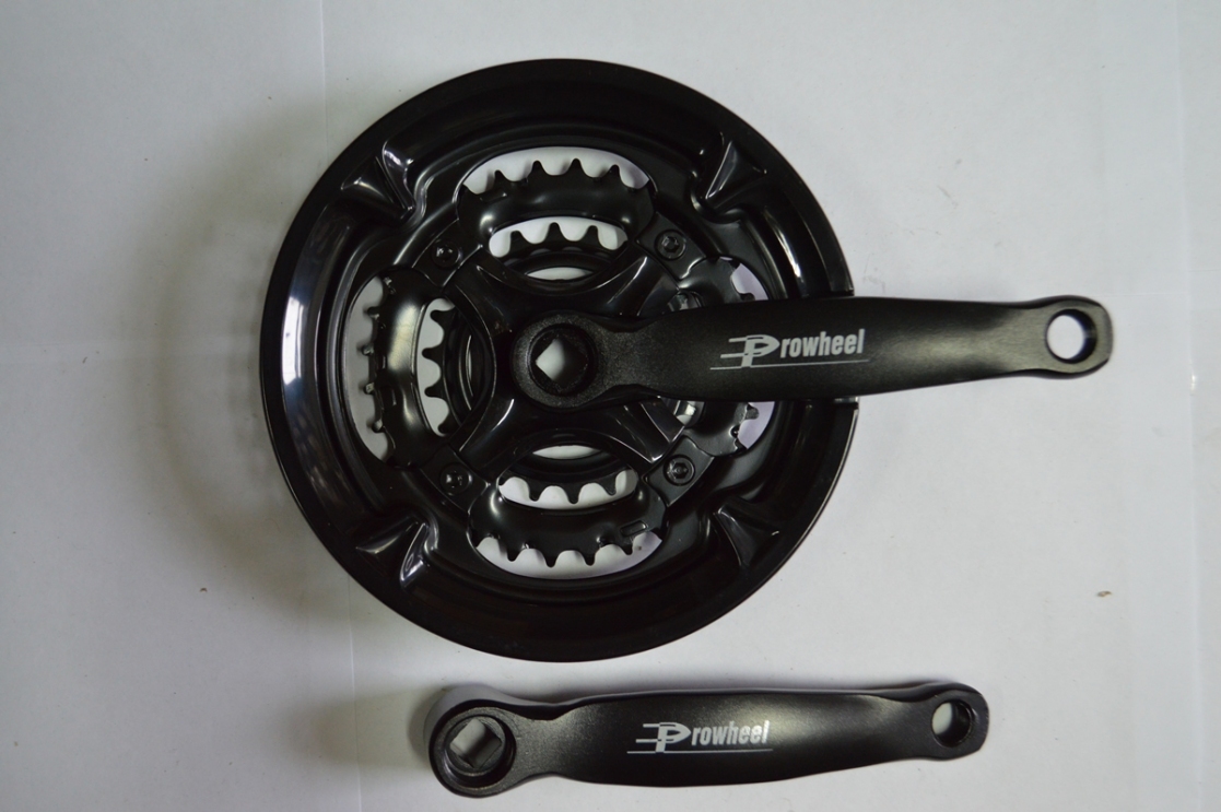 Шатун комплект спорт. Prowheel 42/32/22 сталь 