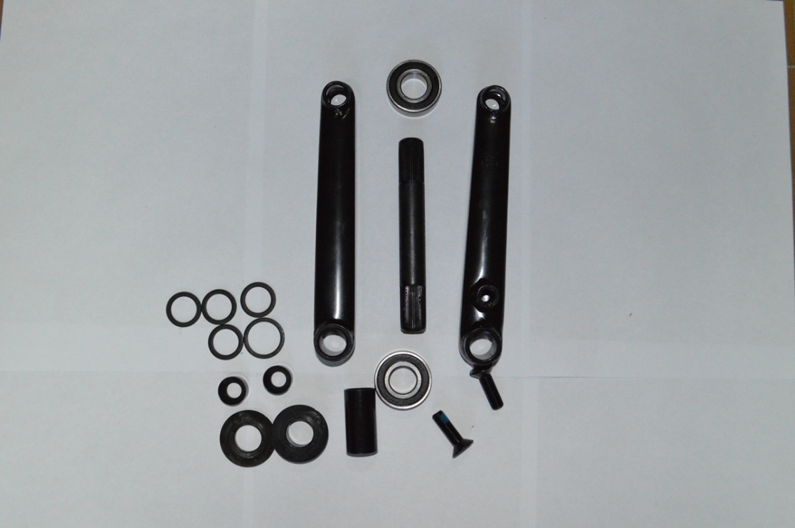 Шатун BMX AX02+BP901/BFC-23SA 3PCS 170mm ПРОМА в сборе с кареткой 