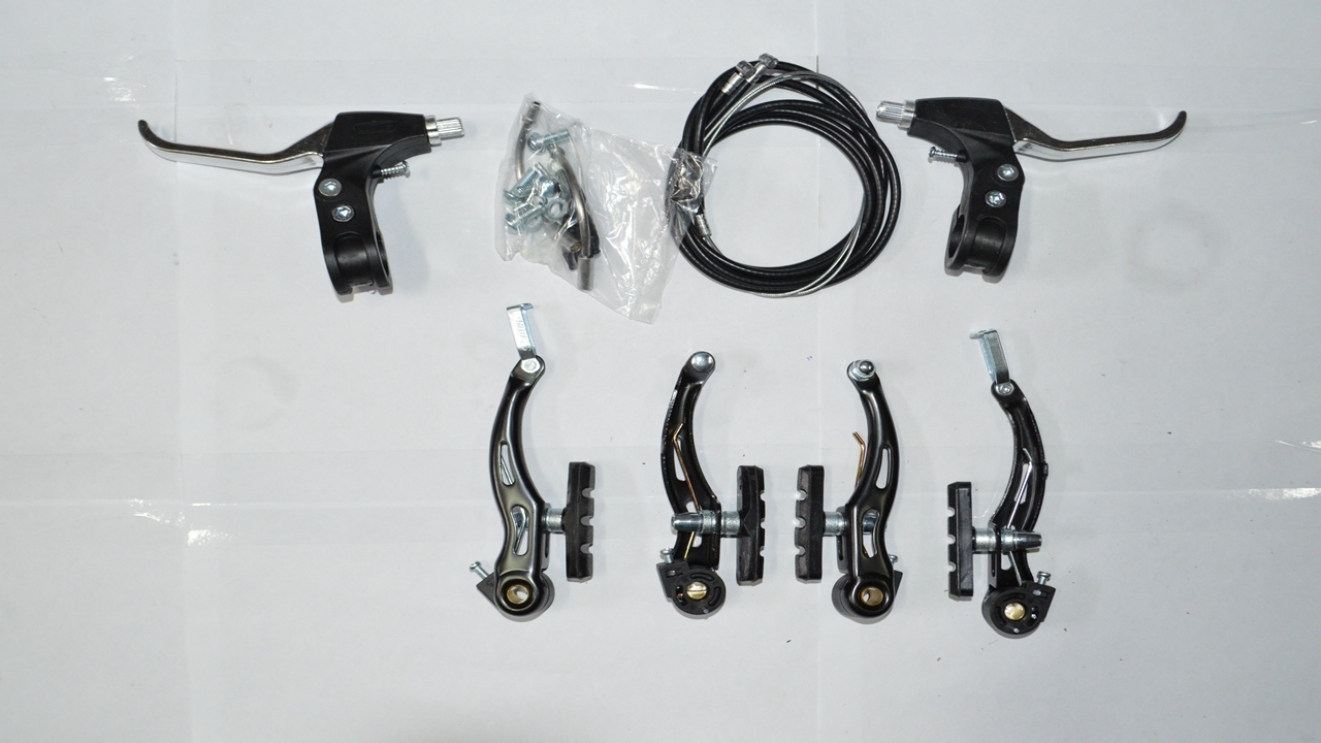 Ручной тормоз сталь V-BRAKE комплект SSE-09+SSY-32A+2P  