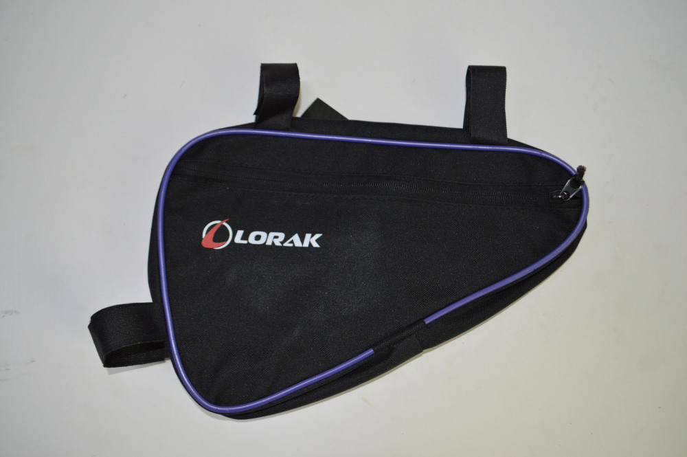 Сумка Lorak 452 под раму 31х20х5см черно-фиолетовый, код 45208 