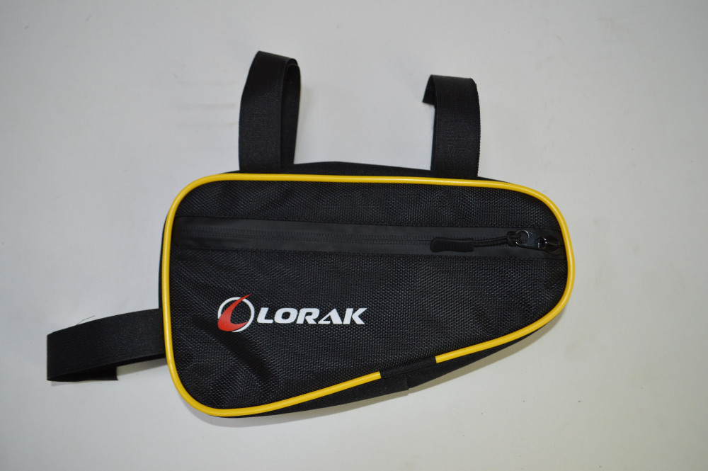 Сумка Lorak 453 под раму 23х12,5х5см черно-желтый, код 45306 