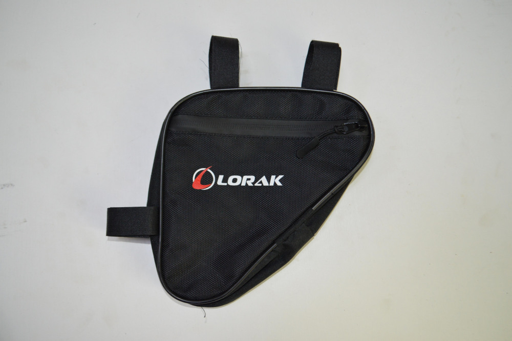 Сумка Lorak 454 под раму 19,5х20х5см черно-черный, код 45401 