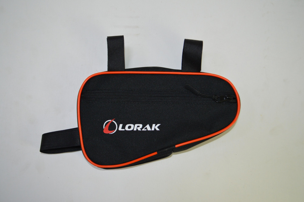 Сумка Lorak 451 под раму 23х12,5х5см черно-оранжевый, код 45104 