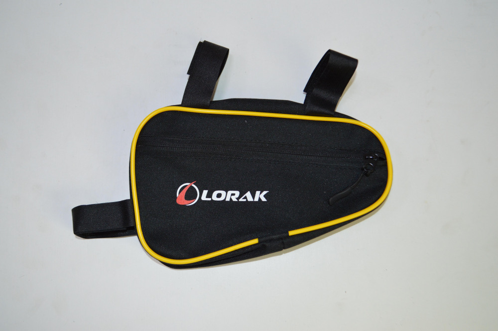 Сумка Lorak 451 под раму 23х12,5х5см черно-желтый, код 45106 