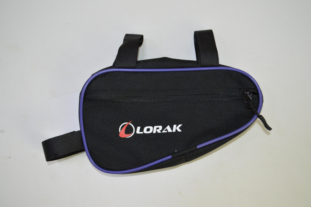 Сумка Lorak 451 под раму 23х12,5х5см черно-фиолетовый, код 45108 