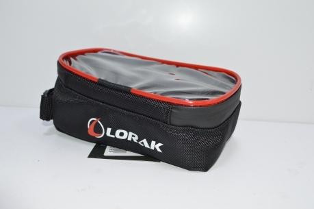 Сумка Lorak 461 под телефон 19х9х10см черно-красный, код 46102 