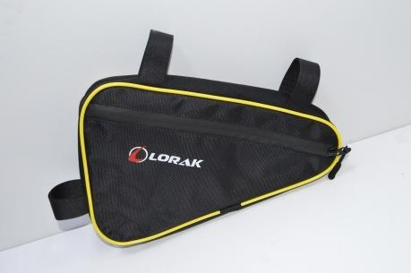 Сумка Lorak 457 под раму 31х20х5см черно-желтый, код 45706 