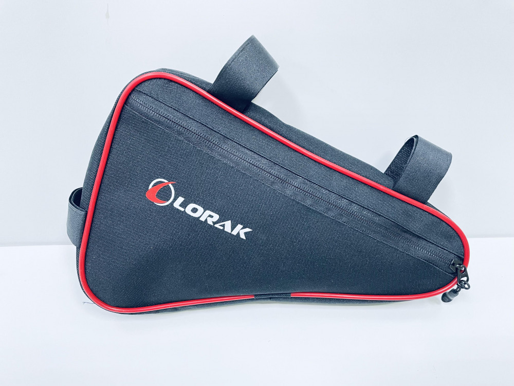 Сумка Lorak 452 под раму 31х20х5см черно-красный, код 45202 