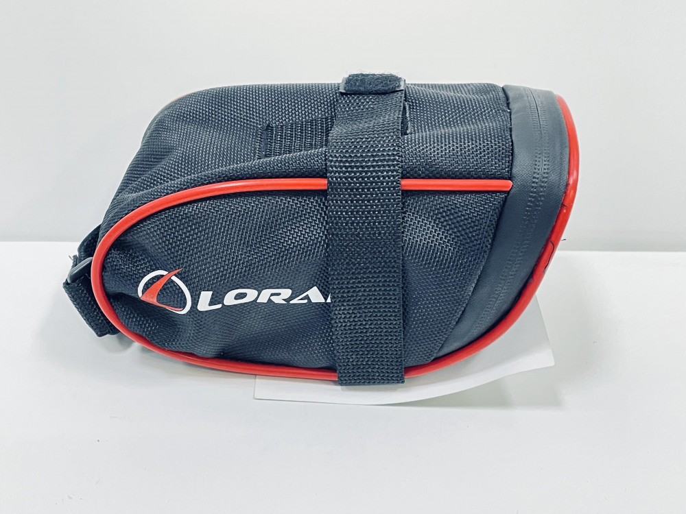 Сумка Lorak 459 под седло 18х9х9см черно-красный, код 45902 