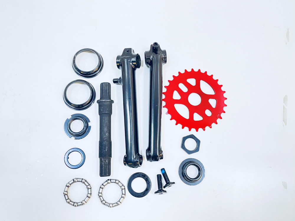 Шатун BMX JUMPER 100 3PCS CRANK 170mm + Звезда 1/2x1/8X28T + каретка, код 41586 