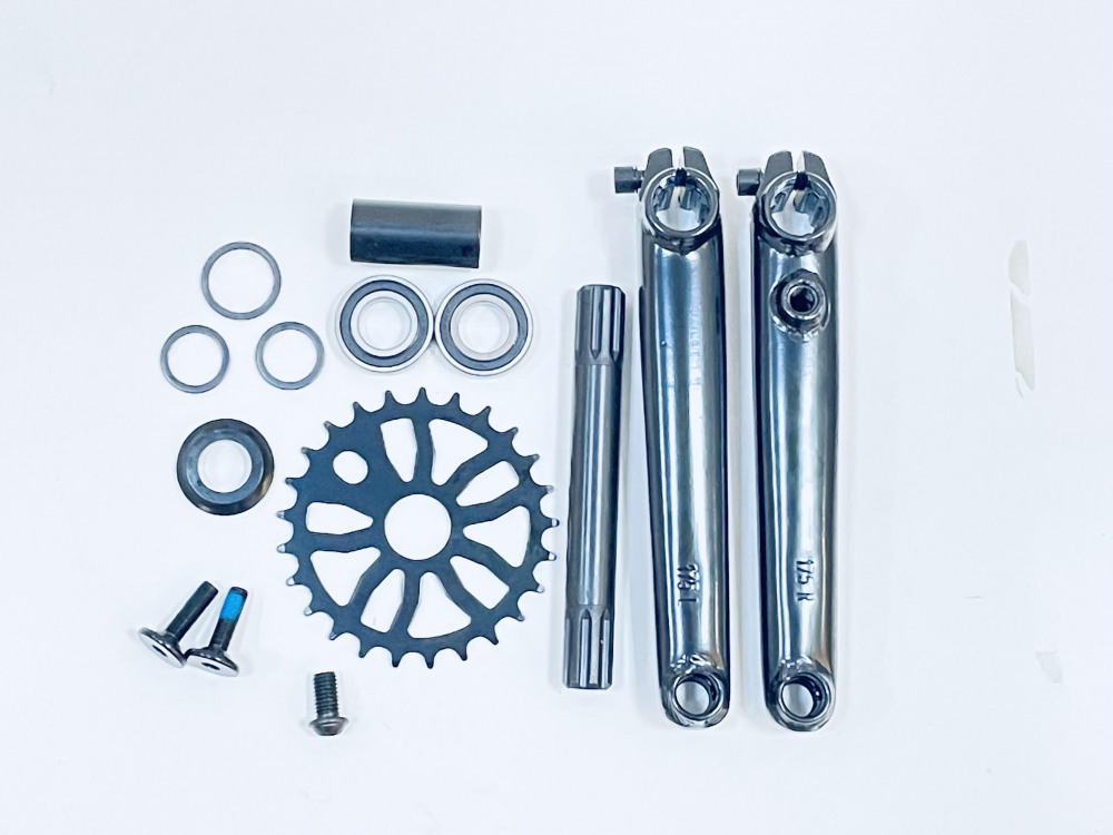 Шатун BMX JUMPER 350 3PCS CRANK 175mm + Звезда 1/2x1/8X25T + Каретка на промах, код 41585 