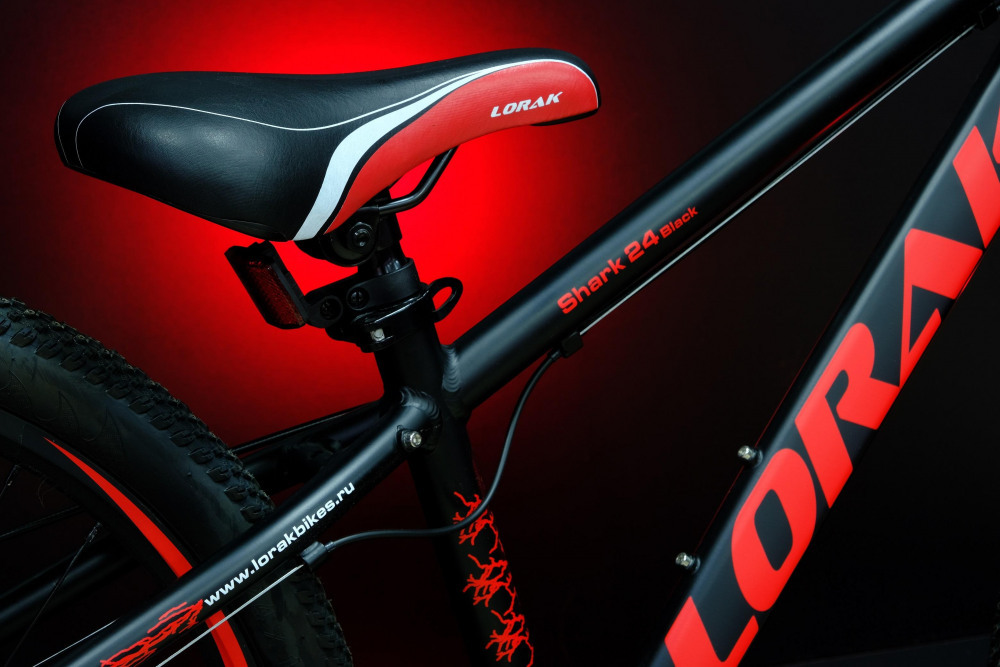 Lorak Shark 24 Black Матовый Чёрный/Красный  