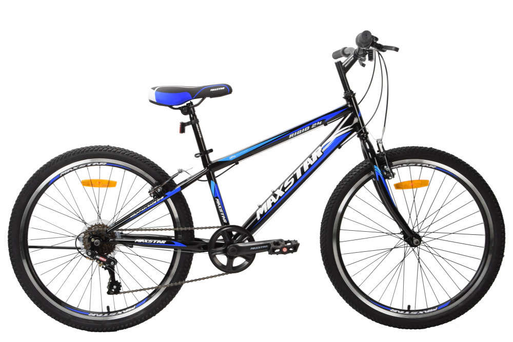 MAXSTAR Rigid 24 Black/Blue (24 7ск.,V-brake) 