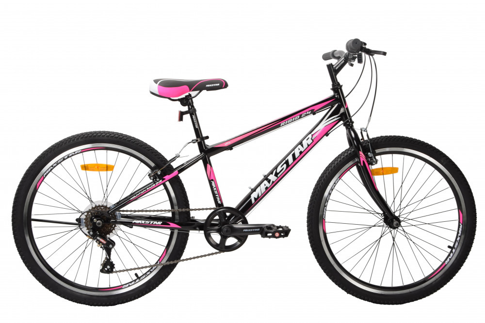 MAXSTAR Rigid 24 Black/Pink (24 7ск.,V-brake) 