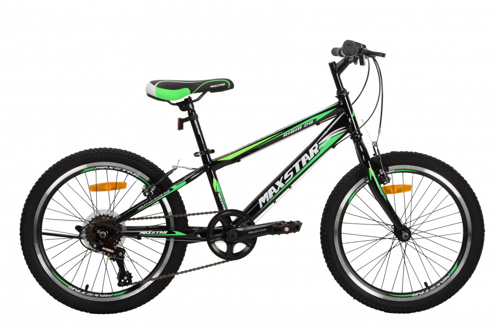 MAXSTAR Rigid 20 Black/Green (20 7ск.,V-brake) 