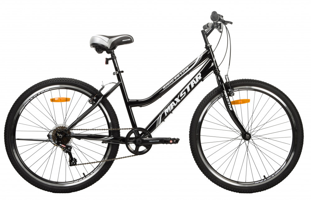 MAXSTAR Rigid 26 Low - 15р Black/White (26 7ск.,V-brake) 