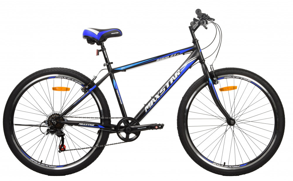 MAXSTAR Rigid 27,5 - 17р Black/Blue (27,5 7ск.,V-brake) 