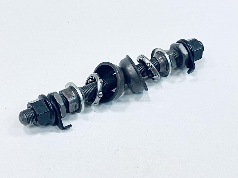 Ось передняя MTB Shunfeng с чашками под гайки SF-AX03F, 140MM, код 41555 