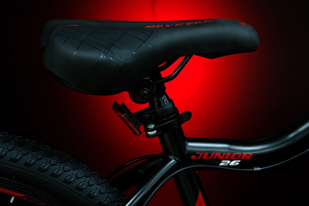 MAXSTAR 26" JUNIOR Матовый Чёрный/Красный  