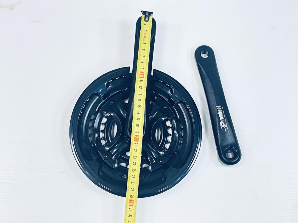 Шатун комплект спорт. 26 алюм. PROWHEEL 48/38/28 170 мм, код 423  