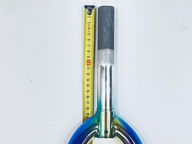 Вилка 20 BMX без резьбы на JUMPER 350 (неохром) UNI-CROWN 28.6X25.4X180mm R/30 0LD100 31.8, код 41601  