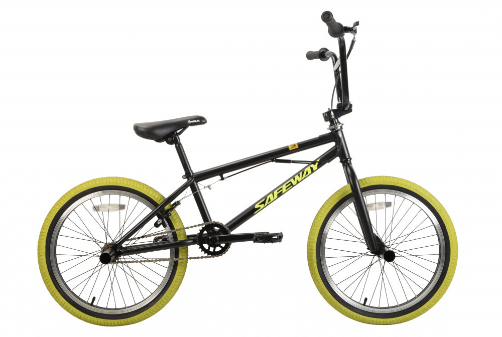 SAFEWAY BMX 20 Black/Yellow с пегами (20 1ск.)   