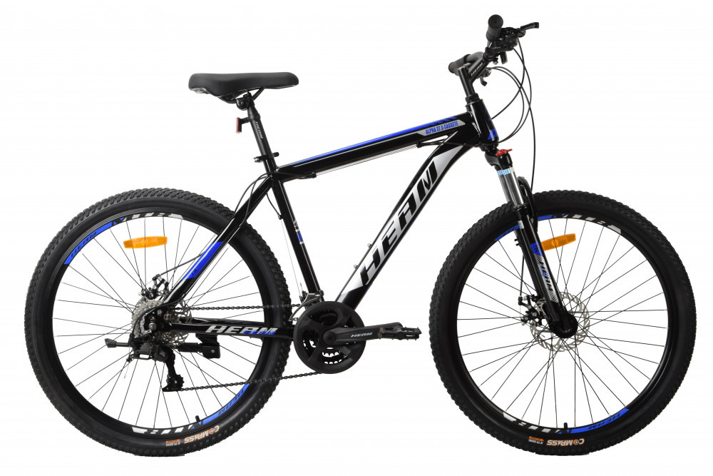 HEAM ALPHA 27,5 Cassete - 21р Shiny Black/Blue (27,5 24ск., Disk) 