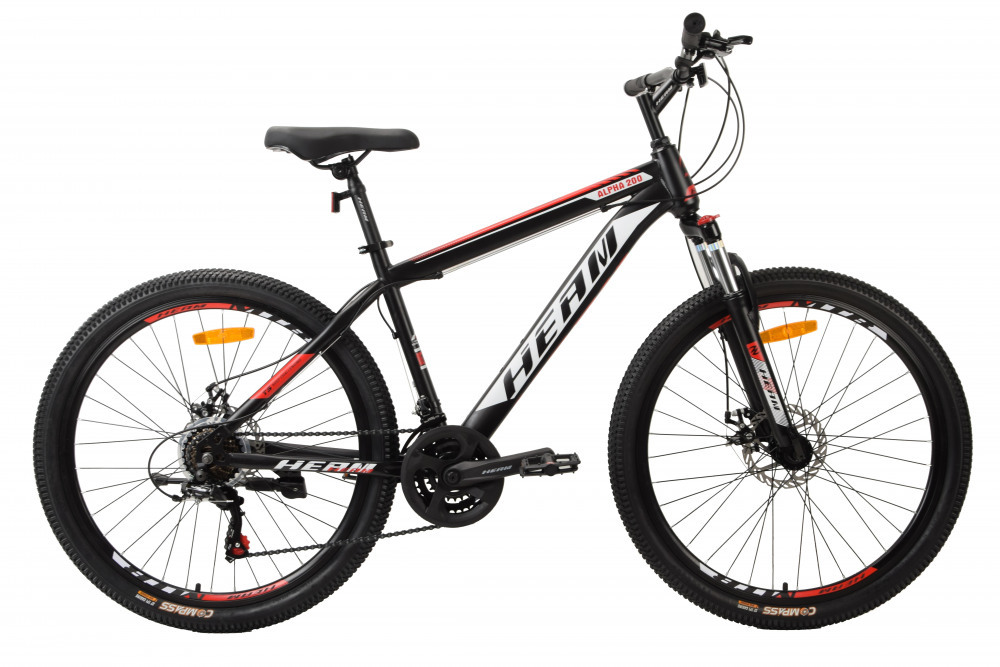 HEAM ALPHA 200 - 19р Matt Black/Red (26 21ск., Disk) 