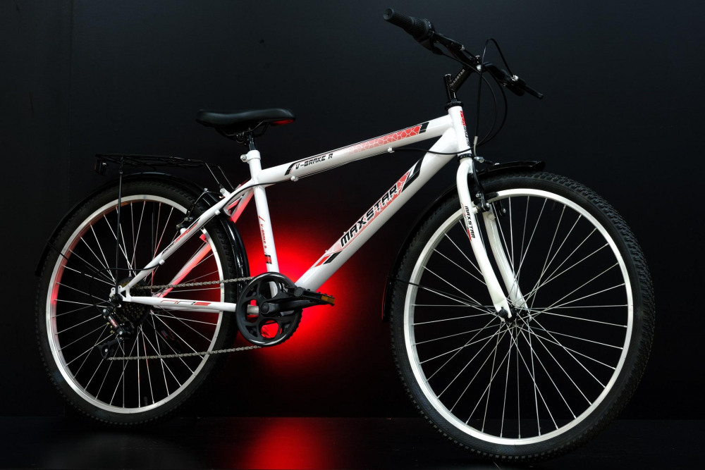 MAXSTAR 26" V-BRAKE R Белый/Красный  