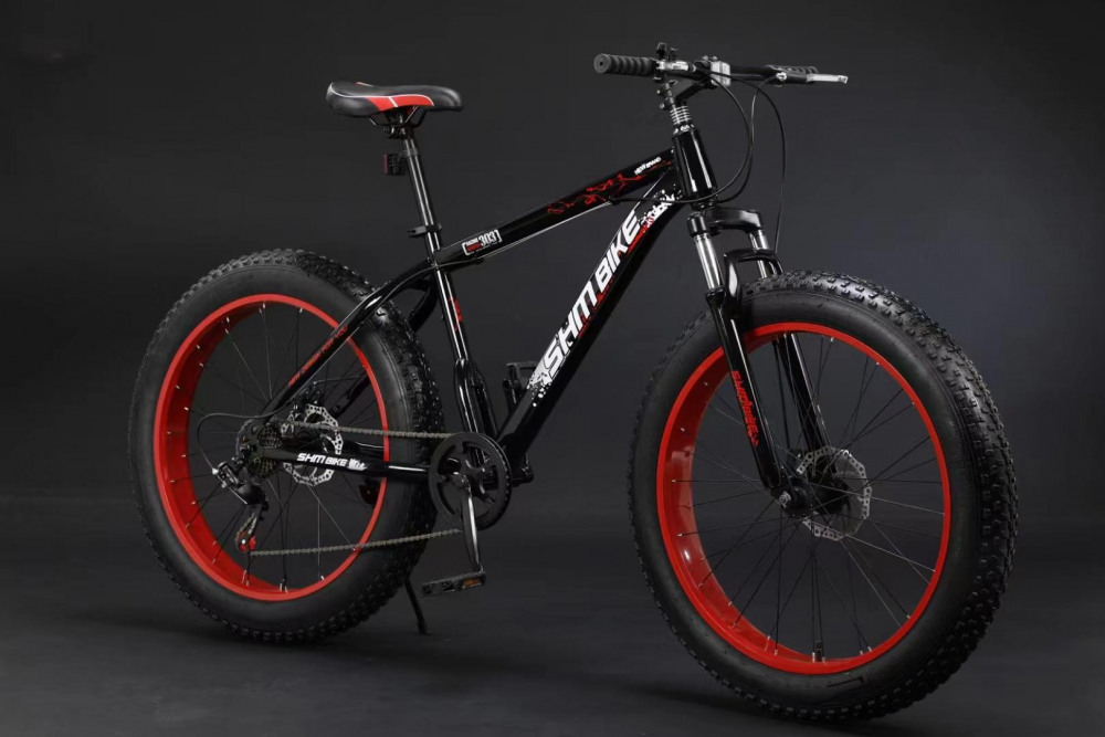 SHM Bike New Grand FAT 26 Black/Red (26 Disk, фэтбайк)  