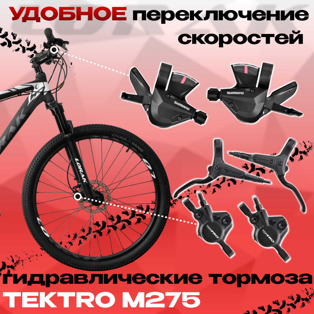Lorak 3.0 HD Чёрный Матовый рама 19 (на рост 171-182) (27.5)  