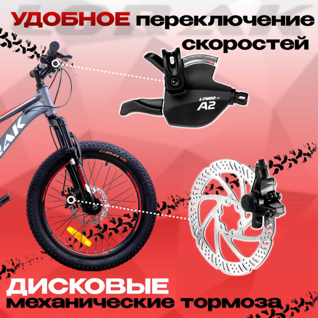LORAK Safe 20 Серый/Красный  