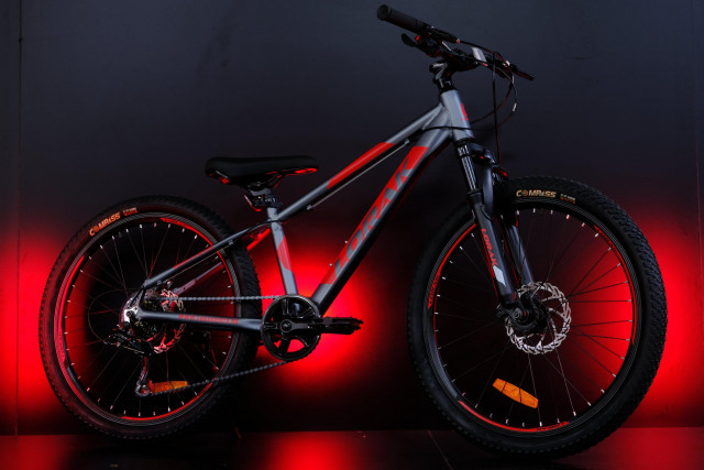LORAK SHARK 24 BLACK Матовый Серый/Красный  