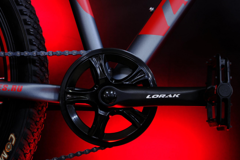 LORAK SHARK 24 BLACK Матовый Серый/Красный  