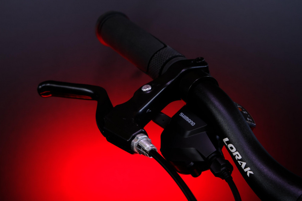LORAK SHARK 24 BLACK Матовый Серый/Красный  