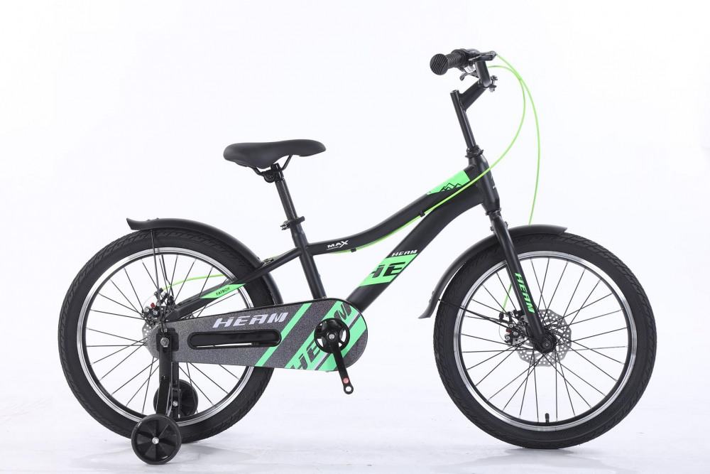 HEAM 20 FATBOY Disk Matt Black/Green (20 1ск.) 