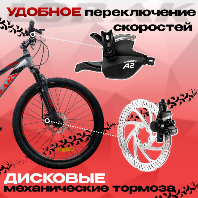 LORAK Safe 26 Серый/Красный  