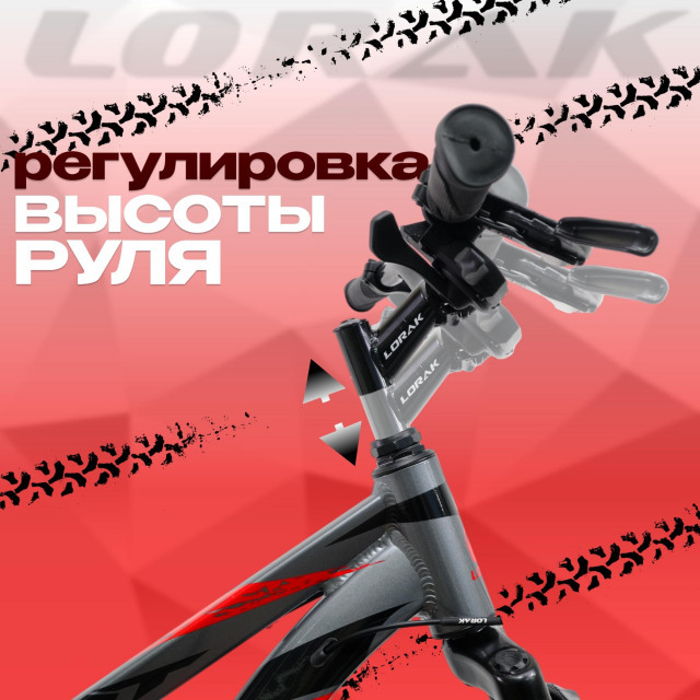 LORAK Safe 26 Серый/Красный  
