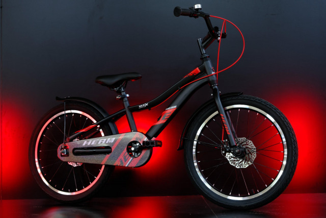 HEAM 20 FATBOY Disk Матовый Чёрный/Красный  