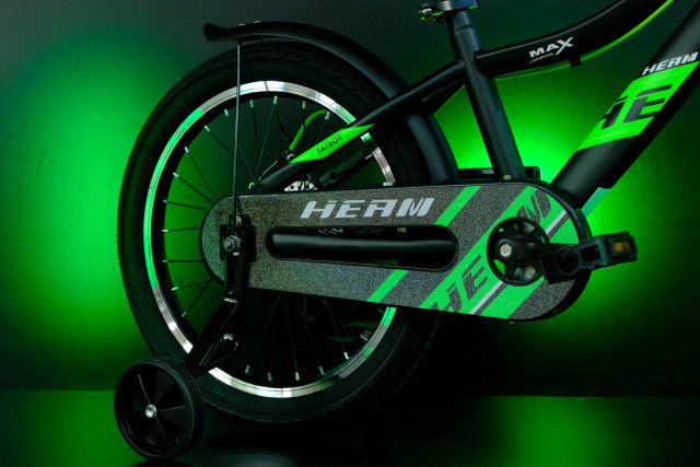 HEAM 18 FATBOY Disk Матовый Чёрный/Зелёный  