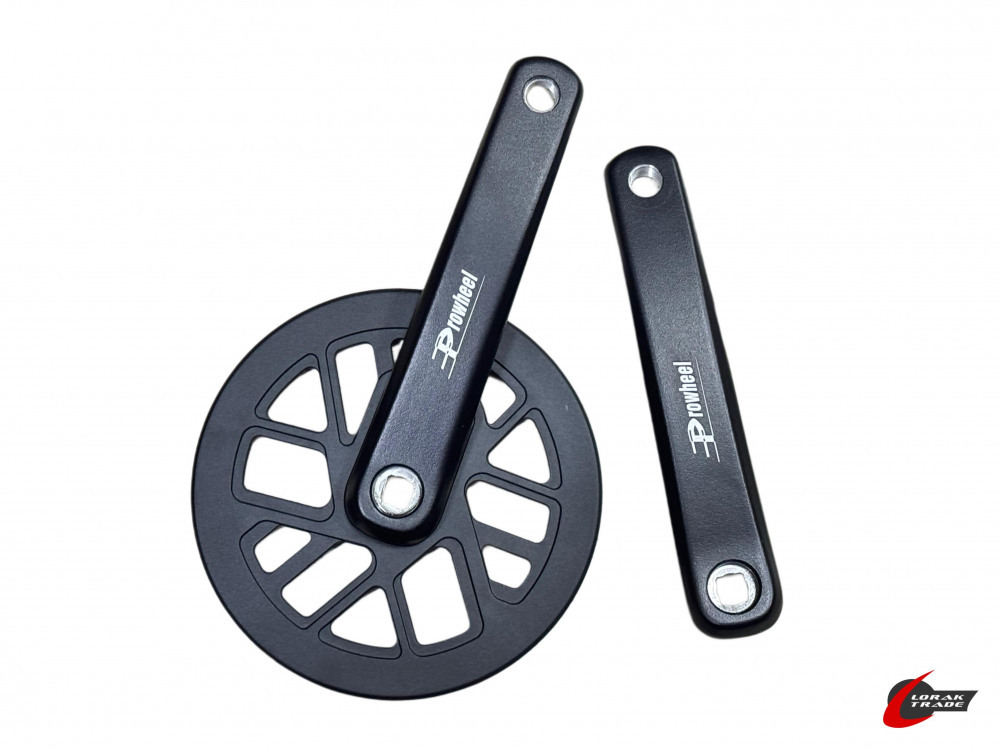 Шатун комплект спорт. 26'' алюм. PROWHEEL 38PP-NW 1speed 38T 175mm, NAROW WIDE, код 41813 