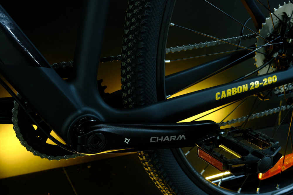 LORAK Carbon 29 200 Матовый Чёрный/Золотой глянец  