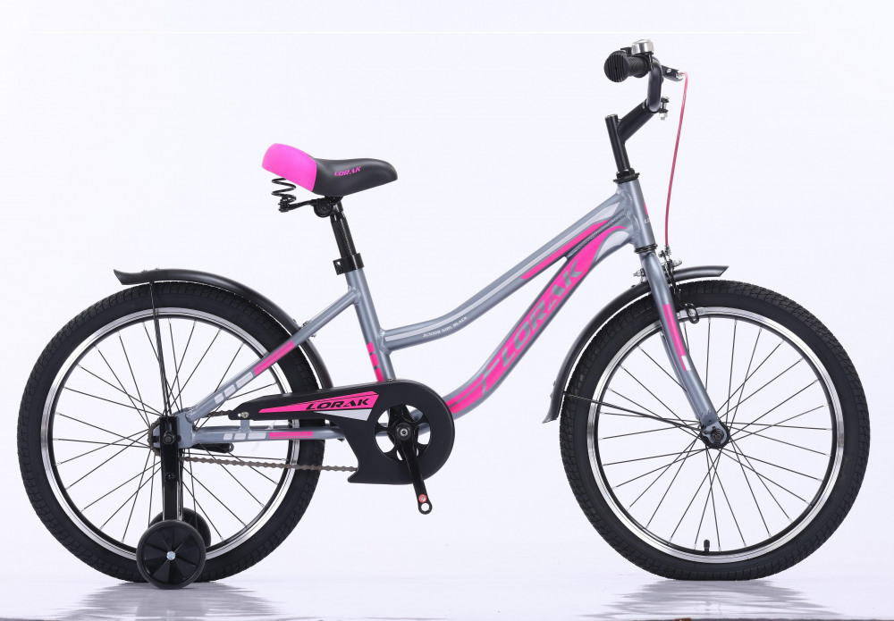 LORAK JUNIOR 20 Girl Black Matt Gray/Pink (20