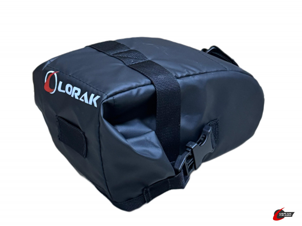 Сумка Lorak 473 под седло 19,5х10,5х10,5см черный, код 47301 